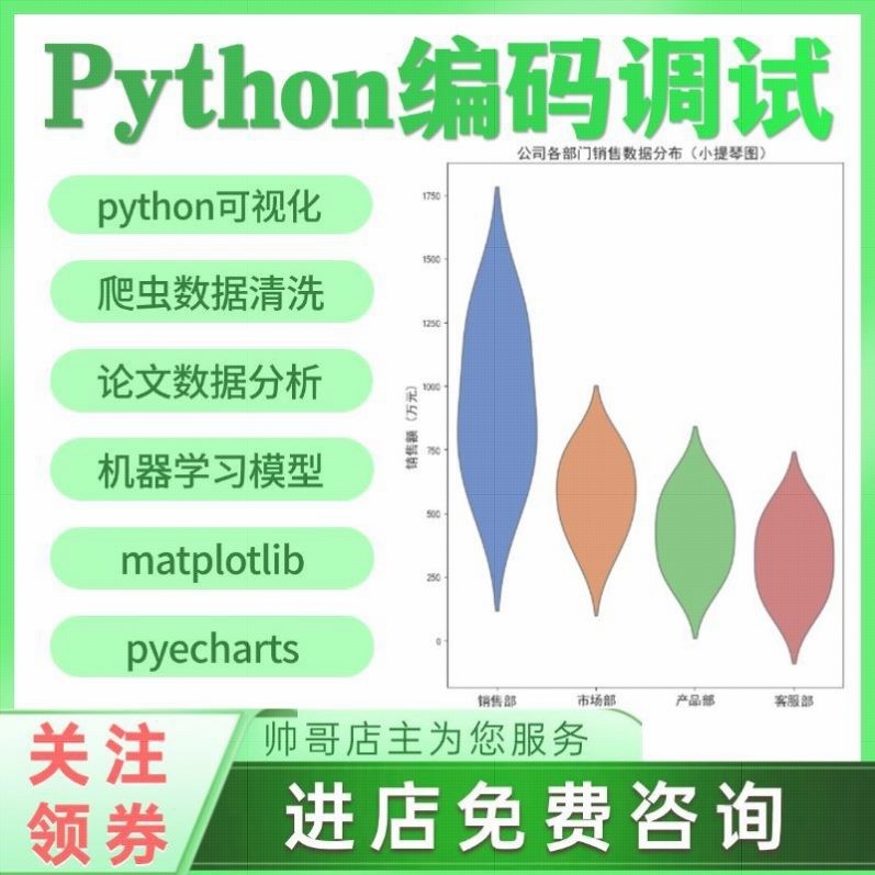 爬虫数据抓取python可视化机器学习python代编程jupyter数据挖掘