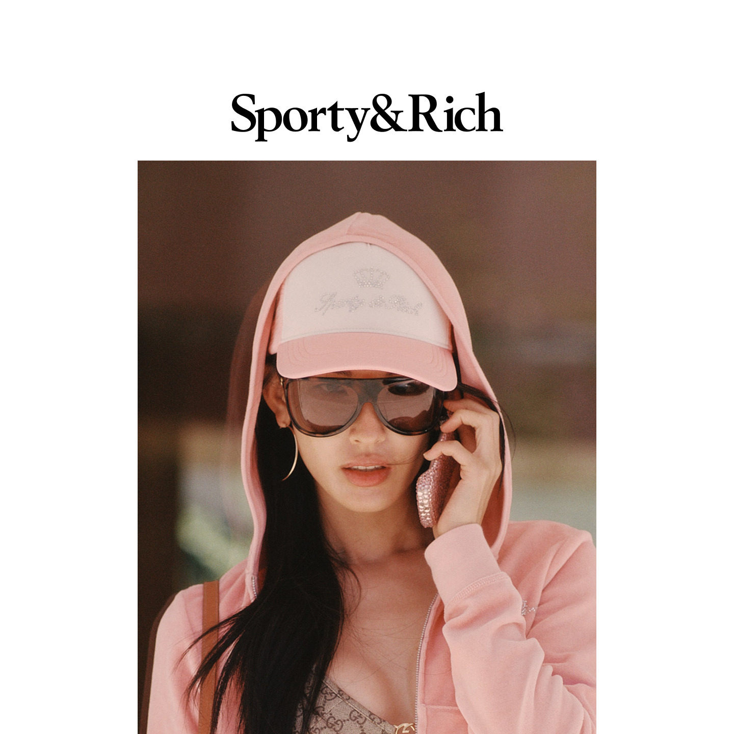 [春夏新品]Sporty&Rich 联名系列男女同款清爽活力棒球帽卡车帽