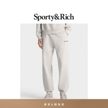 [秋冬新品]Sporty&Rich Core系列男女同款新款休闲运动卫裤长裤