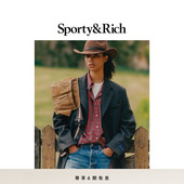 明星同款 Sporty&Rich Farmhouse系列女士优雅经典 长款 羊毛大衣