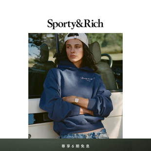 Sporty&Rich 慵懒休闲运动连帽卫衣 Outdoor系列男女同款
