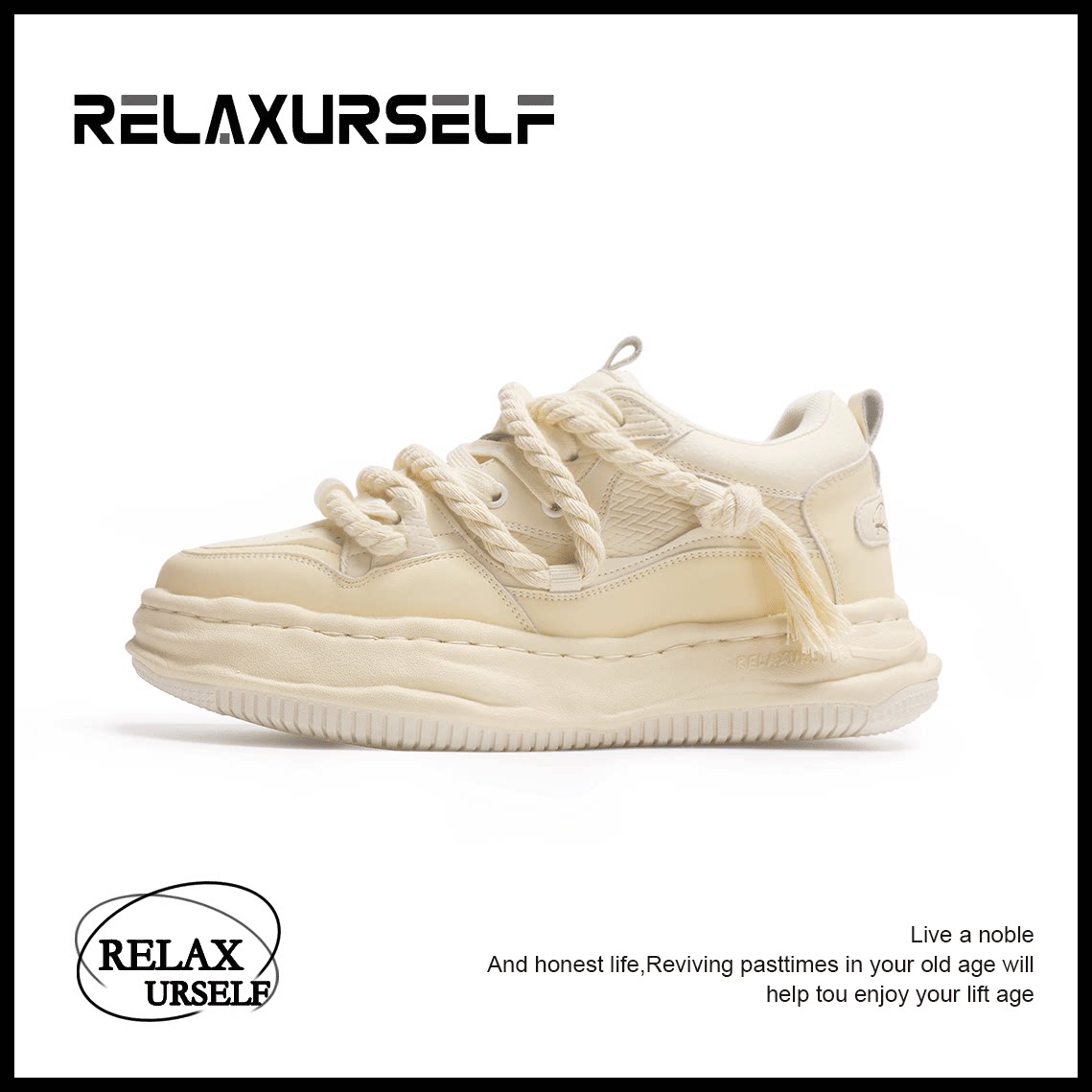 RELAXURSELF奶油泡芙增高情侣鞋图片