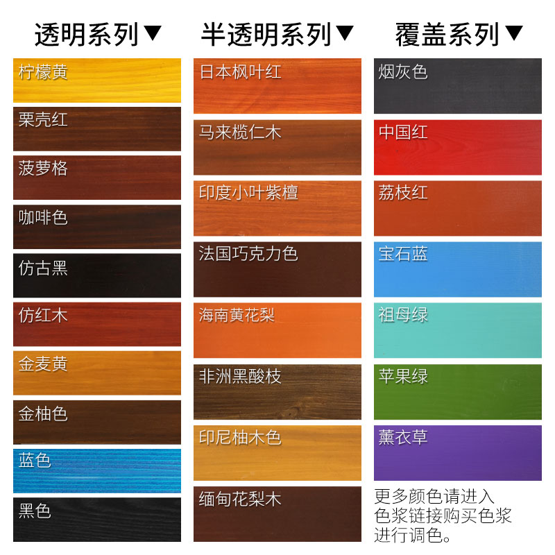 水性木器漆家具改色翻新漆木头门窗木漆清K漆油漆无味家用自刷涂