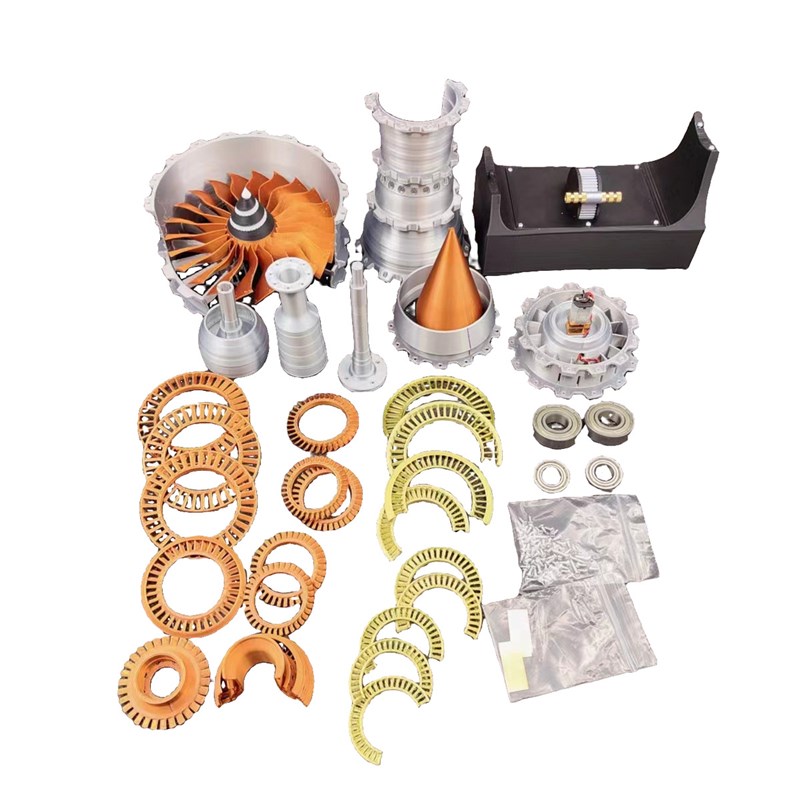 飞机发动机模型可启动涡扇航空喷气式引擎可发动拼装科学实验摆件