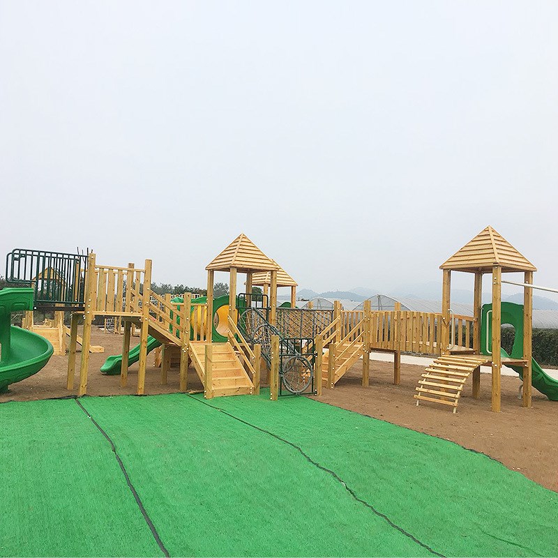 户外大型组合攀爬墙爬网幼儿园公园乐园麻绳木质多功能儿童攀爬架