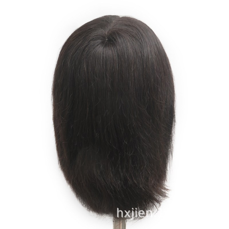 男士教习头 全真人发假人头练习编发 卷发 染烫造型 男头模真人发