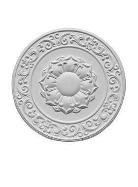 PU灯盘仿石膏欧式法式吊顶圆灯座灯池天花装饰70.5cm圆盘163102