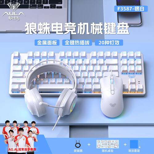 狼蛛F3587机械键盘鼠标套装
