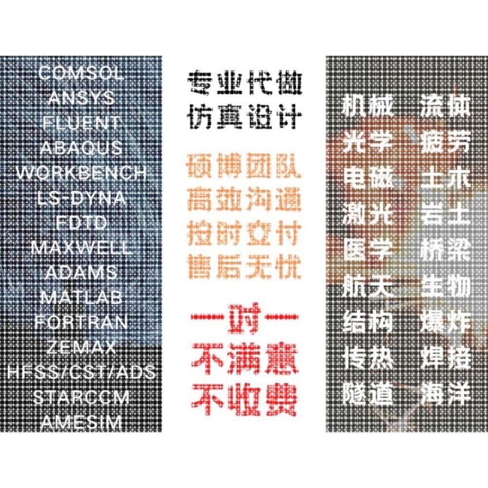 代做matlab/zemax光学/fdtd/comsol光学/cst/ads/hfss天线设计