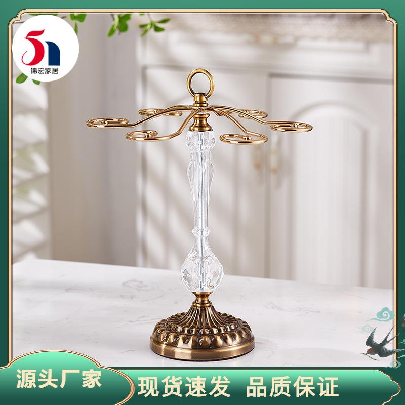 红酒杯架拆装置地酒架亚克力铁艺酒架子倒挂高脚杯挂免打孔安装