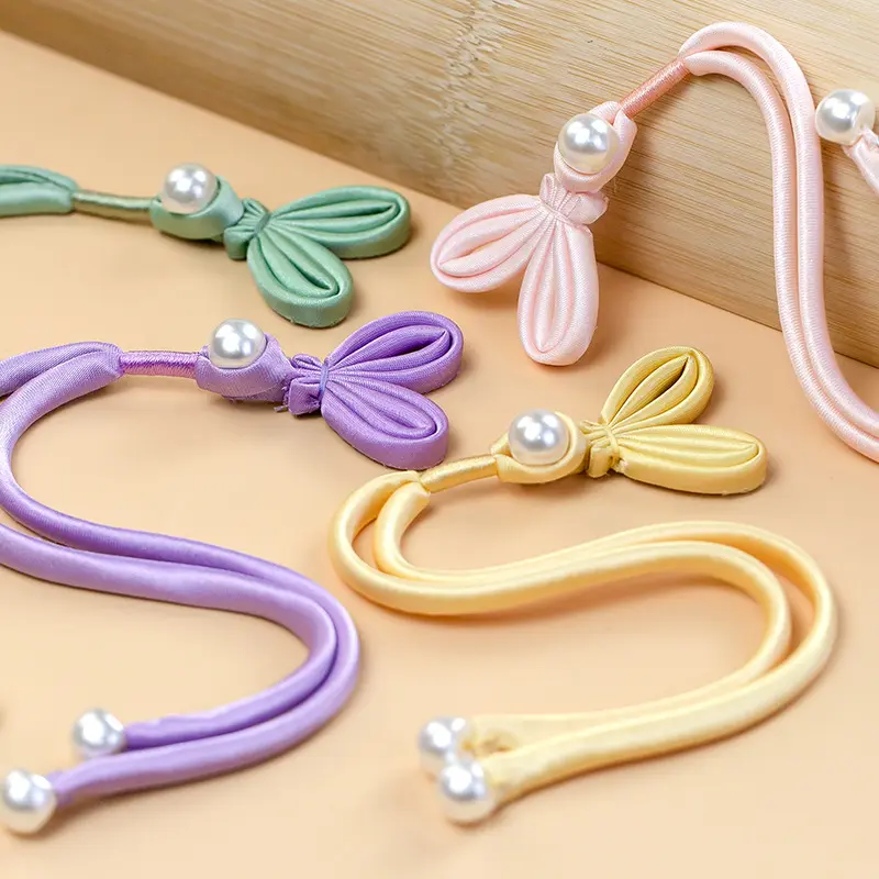 恒美合a类旗袍盘扣扣子新中式兔耳流苏一字扣手工纽扣女