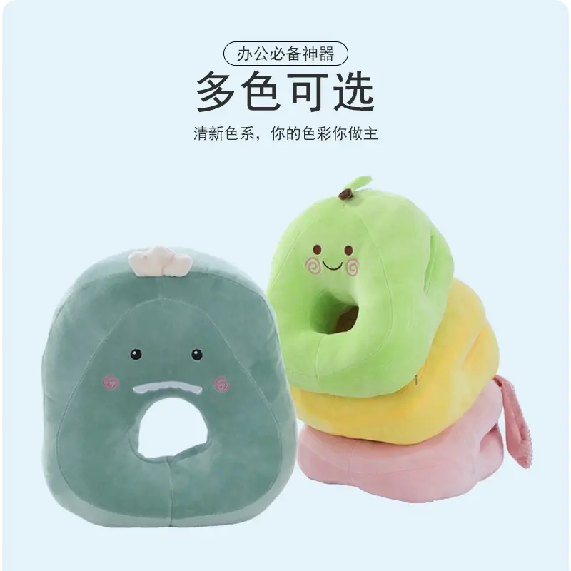 卡通毛绒睡觉抱枕学生午休睡觉趴枕办公室午休少儿午睡枕