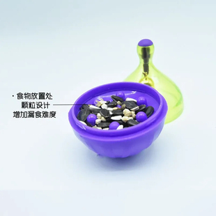 鹦鹉益智觅食玩具 牡丹玄凤小太阳和尚灰机金刚不倒翁啃咬漏食球