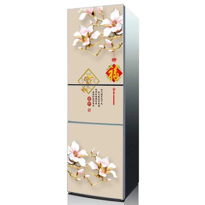 冰箱贴纸自粘创意3d立体画墙贴可爱卡通装饰翻新冰箱门贴膜bt31