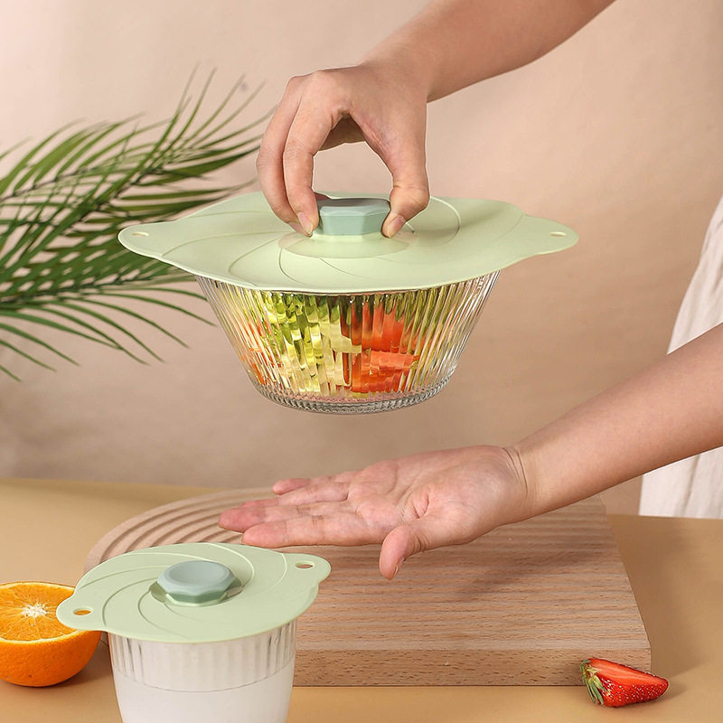 硅胶保鲜盖万能密封碗盖通用杯盖食品级饭盒盖微波炉耐高温防溅盖