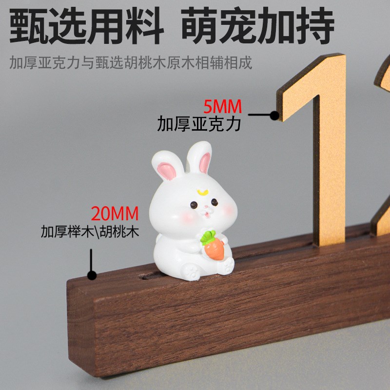 门牌号家用亚克力酒店门牌号码牌住宅立体房间提示标识牌创意轻奢