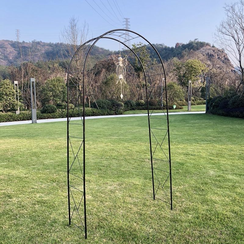 花园户外葡萄引路架拱门花架蔷薇爬藤架子月季丝瓜拱形攀爬花支架