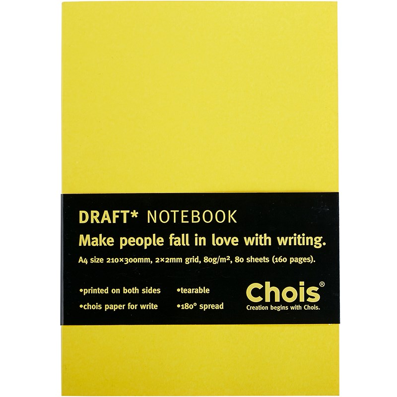 买1送1 Chois侧翻记事本无酸纸网格本文具学生便携笔记本超级好写