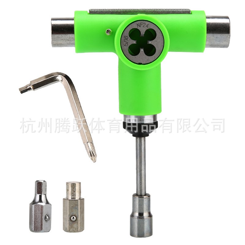 多功能滑板工具扳手 陆地冲浪板长板小鱼板双翘拆卸工具套装