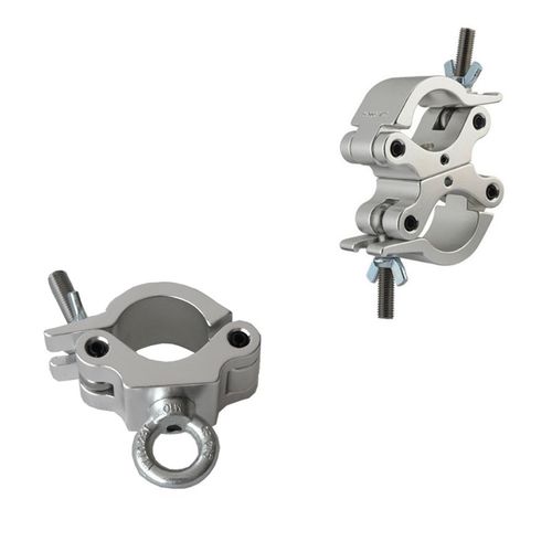 铝合金扣件万向十字旋转卡扣铝合金灯钩单扣双扣圆管连接扣紧固件