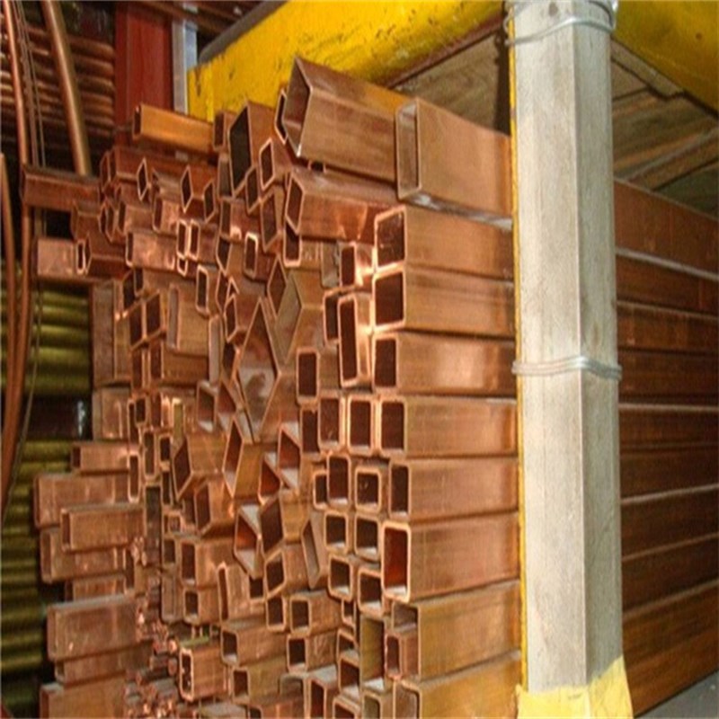 现货供应T2紫铜方管规格齐全导电导热10*10*2非标薄壁T2紫铜方管