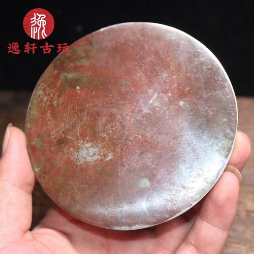 精品青铜海兽葡萄镜汉代铜镜真品复刻仿古铜镜古董收藏家居摆件品