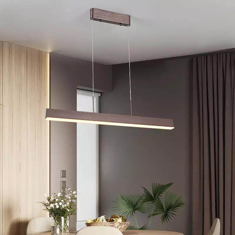极简全光谱餐厅灯吊灯led一字灯长条吧台餐吊灯家用铝材卧室灯具