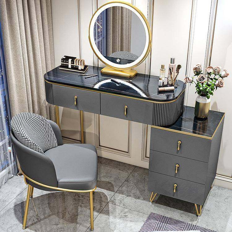 梳妆台卧室现代简约网红化妆台梳妆镜实木高档新款化妆桌书桌一体,收纳整理,烫衣板及配件,淘宝优惠券,粉丝福利购,淘宝优惠卷