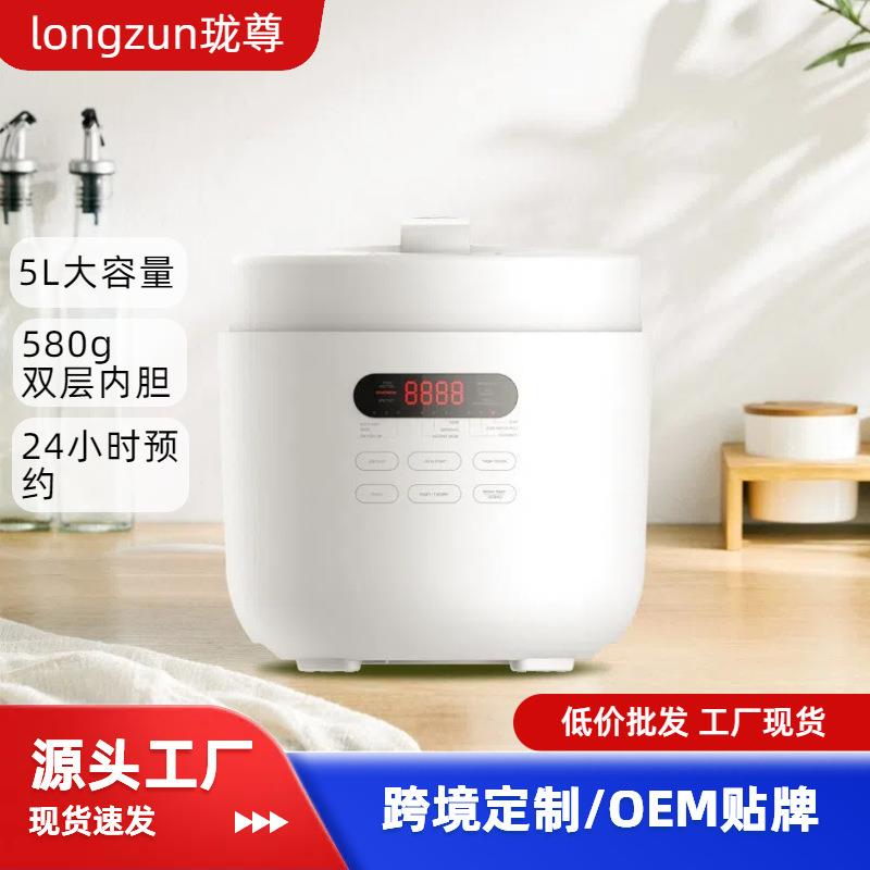 养生电压力锅5L多功能电饭锅家用可预约煲汤无水炖煮功能智能