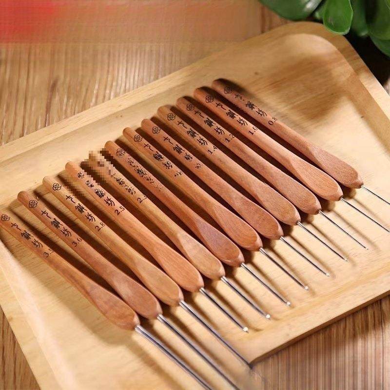 七针坊枣木柄三代钩针手工编织工具手工毛线不锈钢,机械设备,其他机械设备,淘宝优惠券,粉丝福利购,淘宝优惠卷