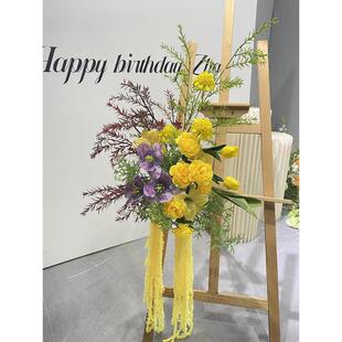 花婚庆开业布置水牌花展架婚礼迎宾牌指示牌水牌装饰绑花艺