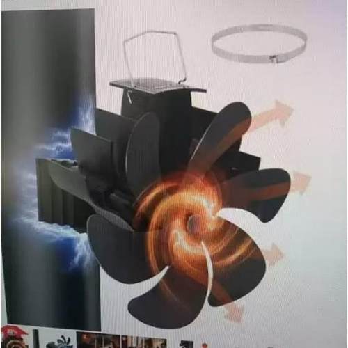 火炬壁挂卡箍款6叶165热动力壁炉风扇