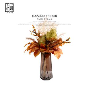 仿真花摆设客厅高端摆花餐桌上的花艺摆件样板间茶几橱窗假花装饰