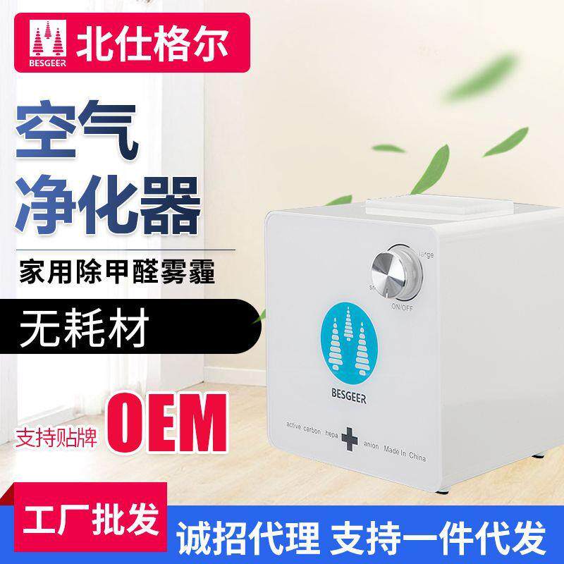 家用空气净化器除甲醛BESGEER北仕格尔桌面迷你杀菌除烟净化器