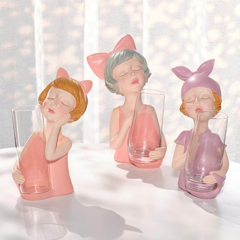 蜀门轻奢树脂花瓶北欧简约玻璃透明富贵竹创意水培客厅插花摆件,纺织面料/辅料/配套,纺织机械配件,淘宝优惠券,粉丝福利购,淘宝优惠卷