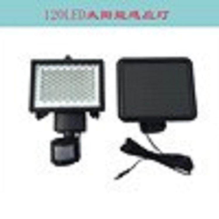 电商太阳能120LED人体感应灯户外防水庭院壁灯楼梯灯车库灯