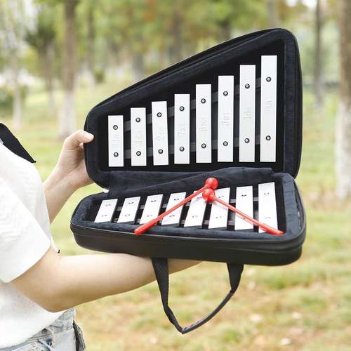 奥尔夫16音小钟琴手敲琴儿童幼儿园早教双排铝片琴打击乐器铝板琴