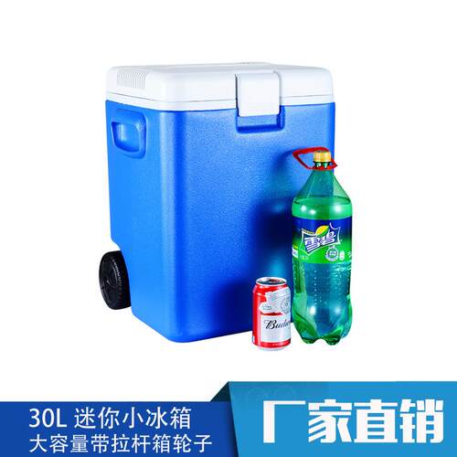 拉杆按钮带轮子冷热两用冰箱便携迷你小冰箱智能移动车载冰箱