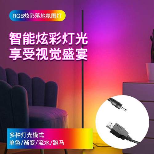 拾音幻彩落地灯RGB氛围灯网红灯直播补光灯电商网红灯