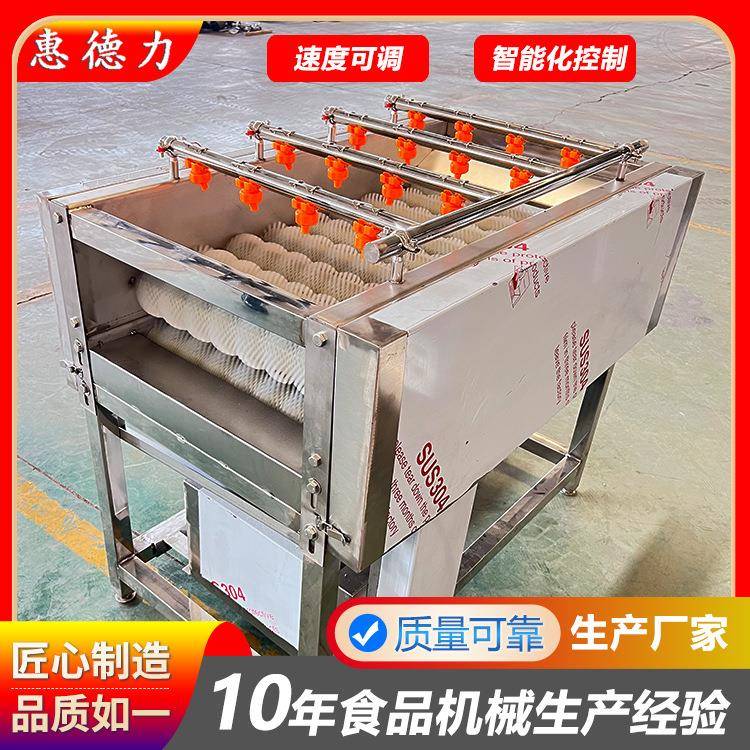 双层毛辊毛刷清洗机洗甘蔗粽叶竹笋叶清洗机全自动毛辊清洗机