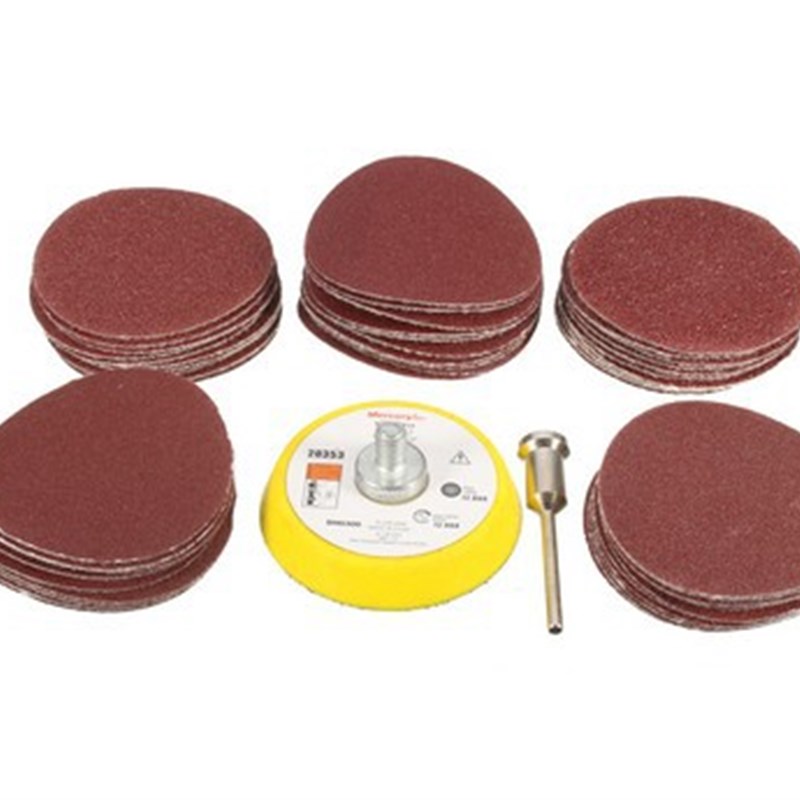2寸盘+杆3.0 + 50片砂纸 60/80/120/150/180各10片
