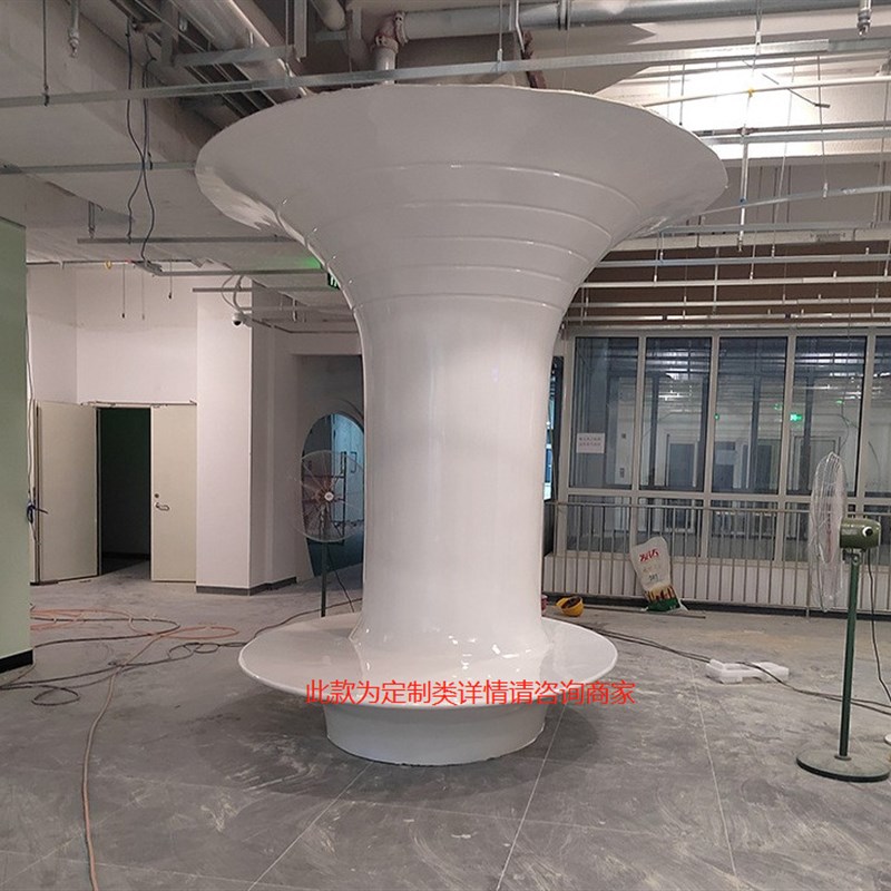 玻璃钢罗马柱雕塑商场创意美陈大型景观摆件GFRP造型大堂柱子