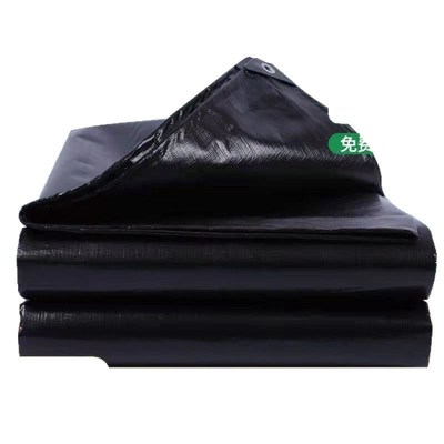 黑色加厚防雨防晒布防水加厚篷布防晒塑料篷布遮雨棚帆布防水篷布