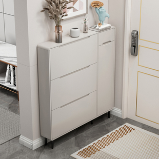 超薄鞋柜家用门口大容量简约烤漆翻斗经济型2025新款入户收纳鞋柜