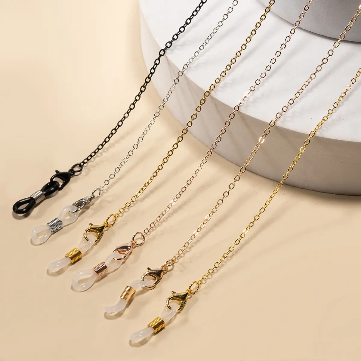 金属眼镜链条口镂空眼镜挂绳防滑防掉绳防护绳子口罩链条