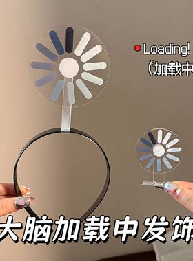 宕机发箍发夹大脑加载中可旋转