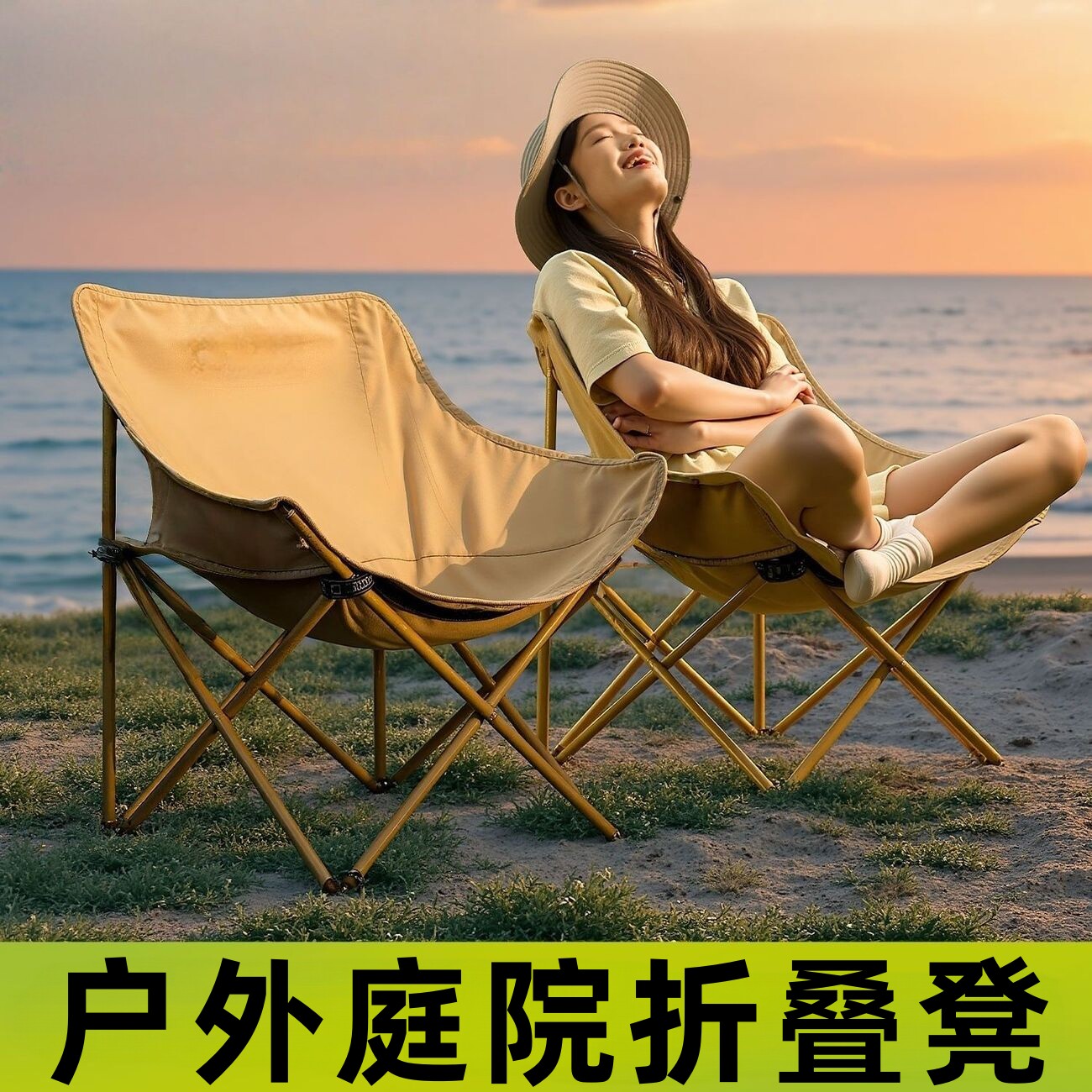 庭院凳简约家用庭院u型月亮椅