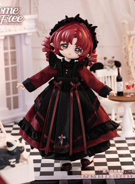 COME4FREE旗舰店日常系列【玛格丽之夜】12分BJD娃衣裙子套装