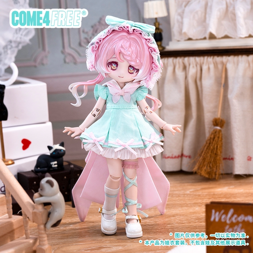 COME4FREE【日常系列】薄荷桃桃娃衣OB11玩偶BJD娃衣