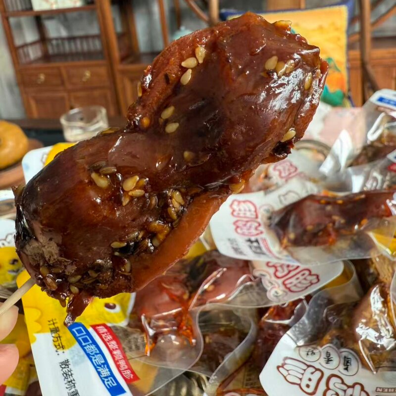 汤老鸭鸭胗黄河土鸭胗香辣双头大个鸭肫低脂开袋即食卤味低熟食盐